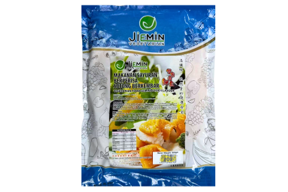 Jiemin Veg Gemini Squid Flav 双色素鱿鱼 500gm（VIP会员价：RM8.90）